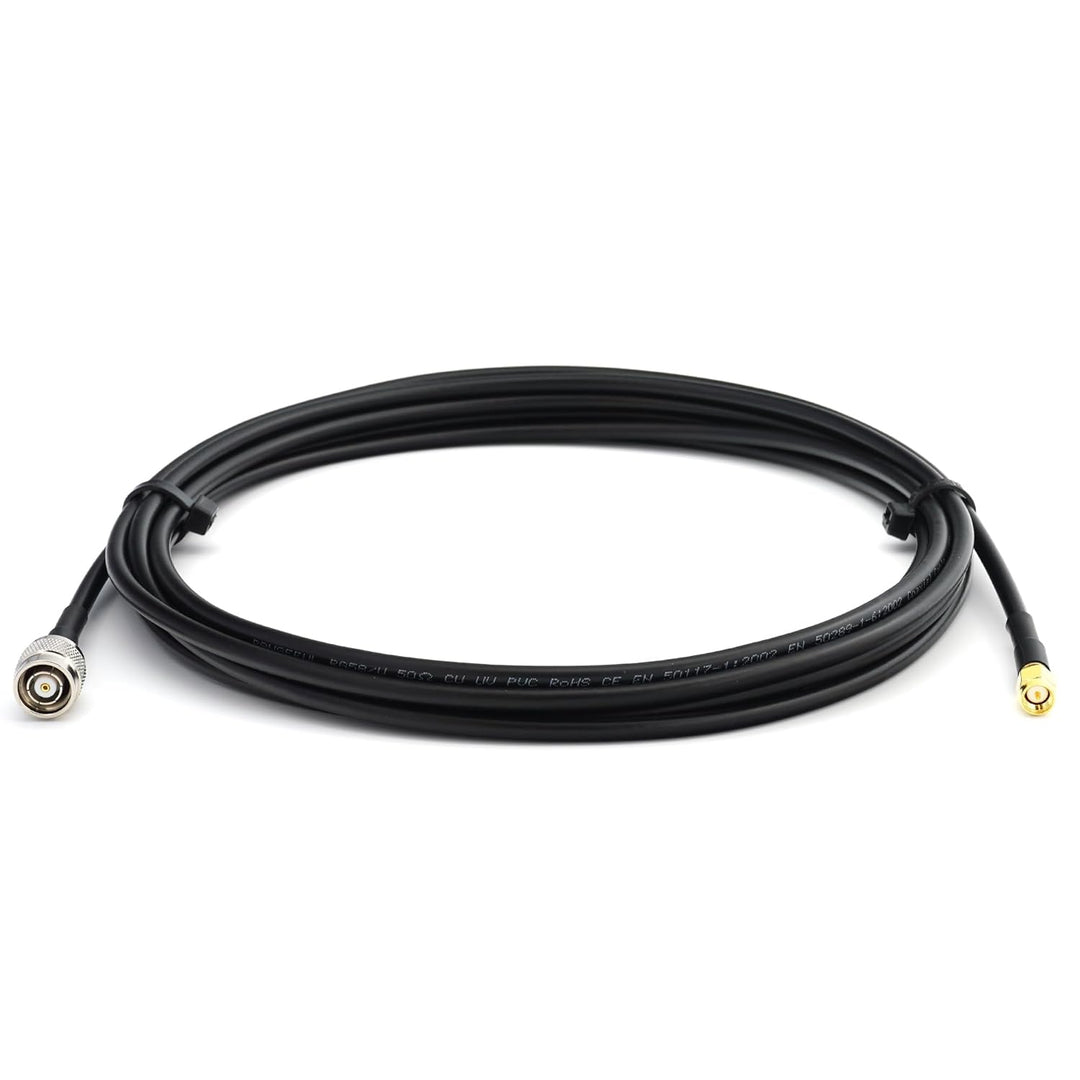 7m SMA Stecker auf RP-TNC Stecker RG58 Koaxialkabel — 7 Meter Verlustarmes Antennenkabel Verlängerun
