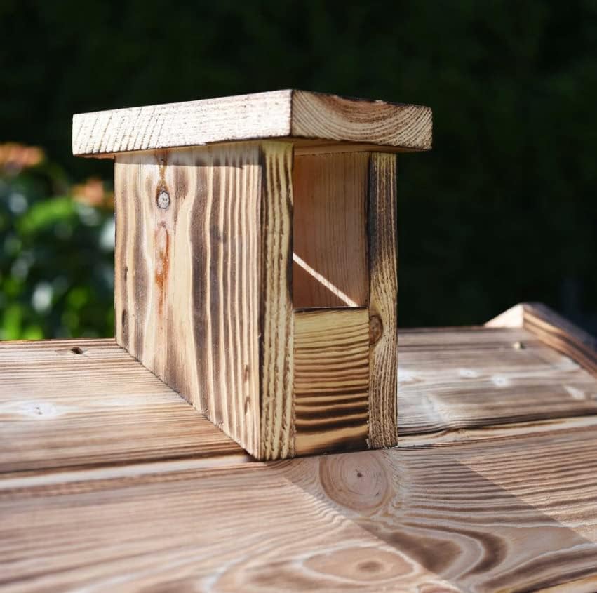 Räucherkammer Holz Imprägniert Räucherofen Räucherschrank Garten 50 x 50 x 70 cm