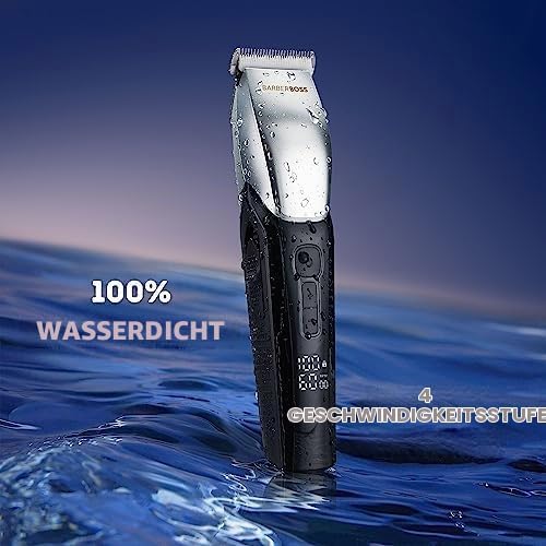 BarberBoss Kabelloses Tierpflegeset, Professionelle Hundeschermaschine für dickes Haar, Wiederauflad