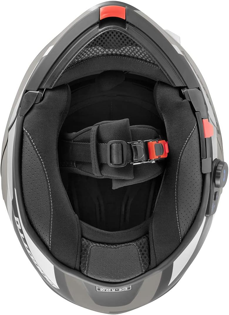Bogotto V271 BT Zabu Bluetooth Klapphelm XS schwarz/grau, XS schwarz/grau