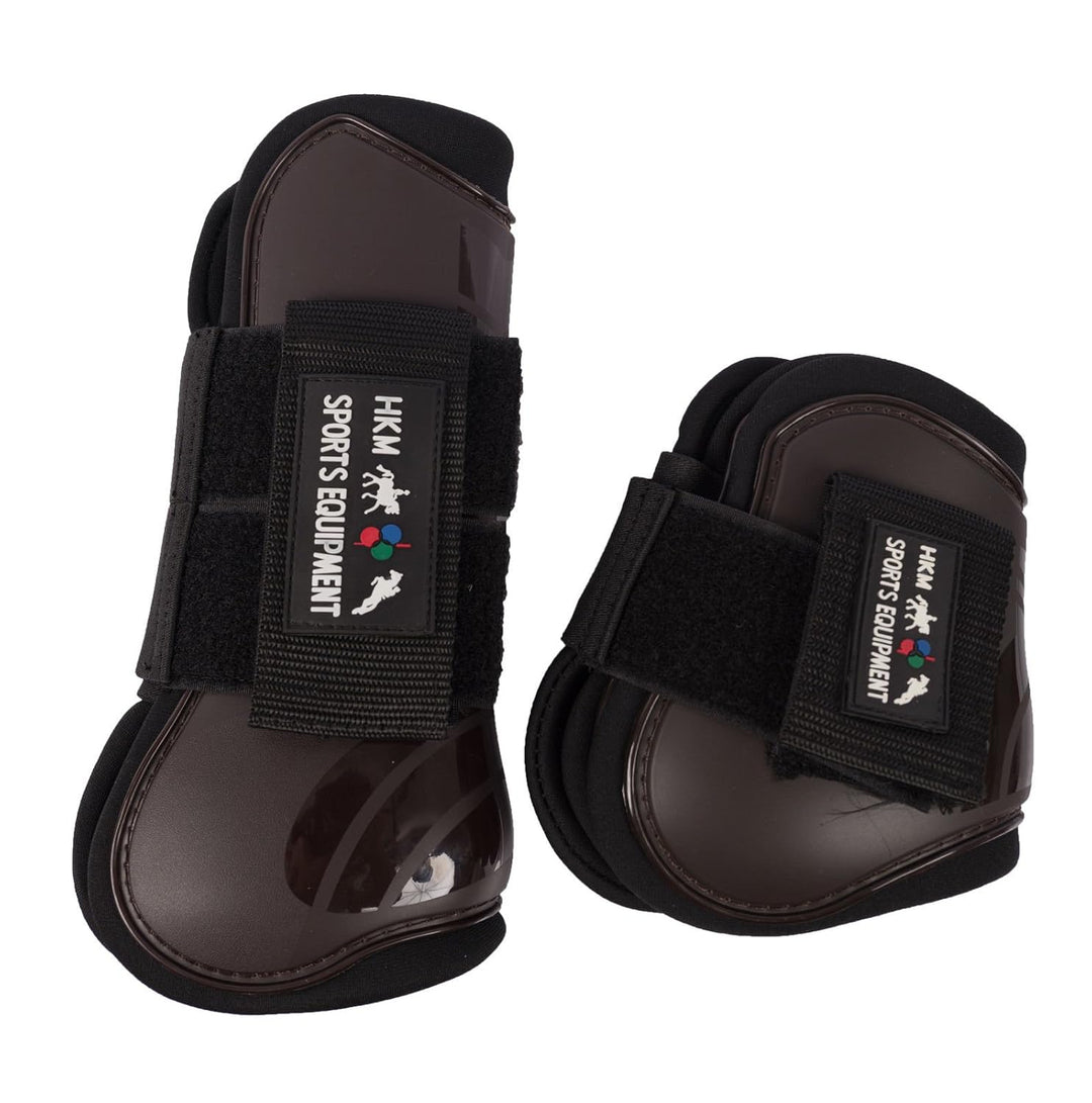 HKM 8566 Springgamaschen und Streichkappen 4er Set, gefüttert, Pony Cob Full Pony Violett/Schwarz, P