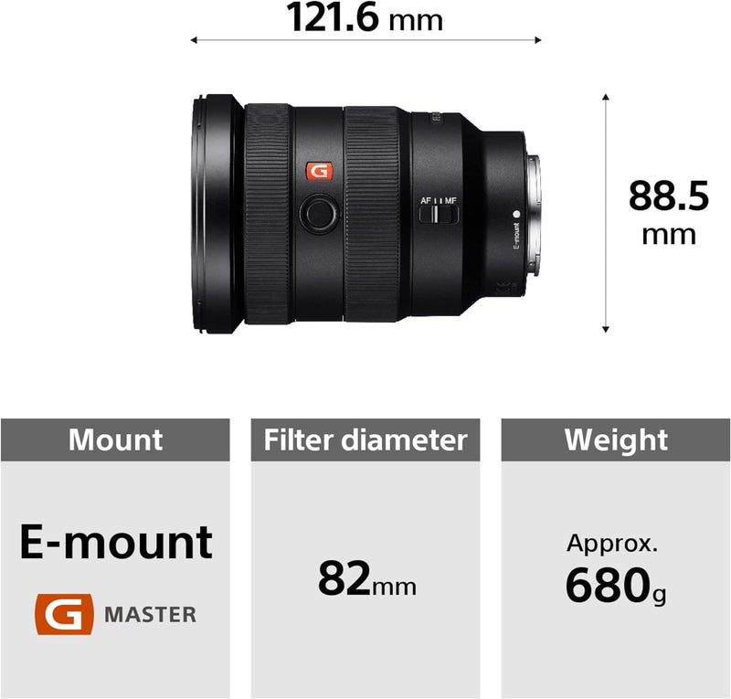 Sony FE 16-35 mm f/2.8 GM | Vollformat, Weitwinkel, Zoom Objektiv (SEL1635GM), Objektiv
