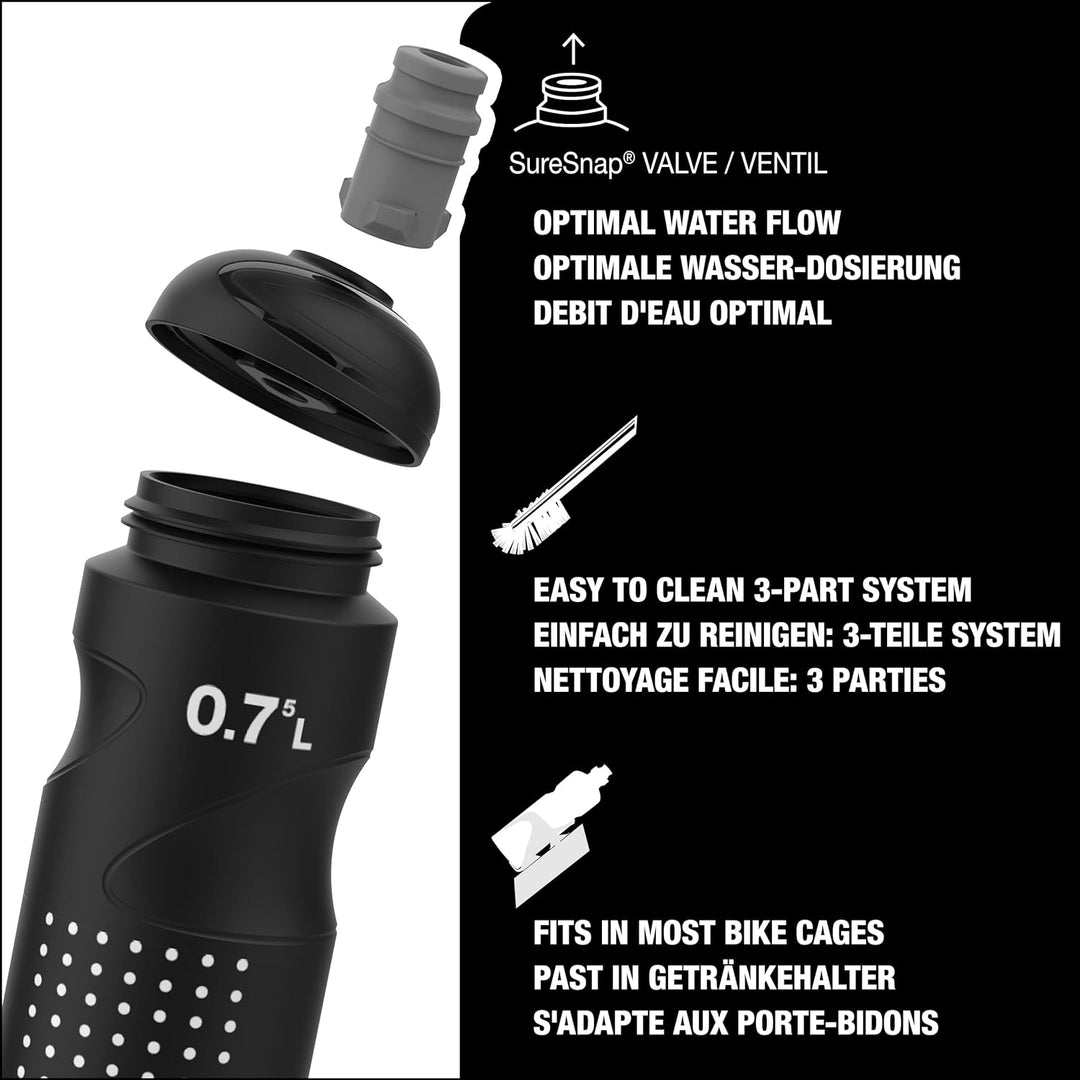 SKS GERMANY Anywhere TOPCAGE Flaschenhalter, Fahrradzubehör &amp; SIGG - Weiche Fahrrad Trinkflasche - P