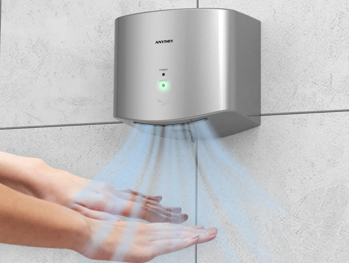 anydry 2630S Kompakter Händetrockner,Automatischer Elektrischer Händetrockner für Wandmontage,Für Ge