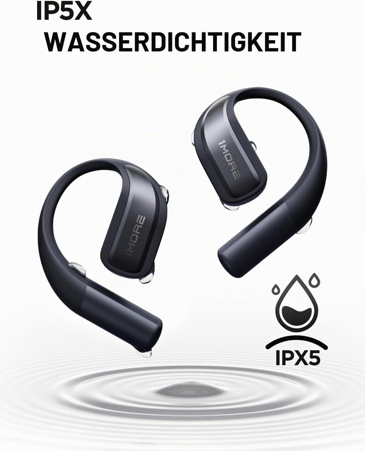 1MORE S70 Open Ear Kopfhörer Bluetooth 5.3, Kabellose Ohrhörer mit 4 Mikrofon, Bass Mehr+, 40H Akku,