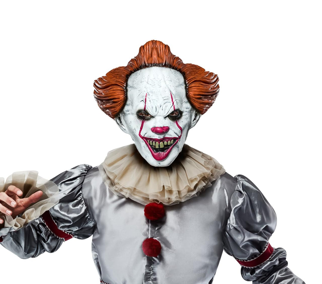 Rubies - Pennywise Maske für Erwachsene, Kostümzubehör, Vinyl - Einheitsgrösse ( Rubies 34718)