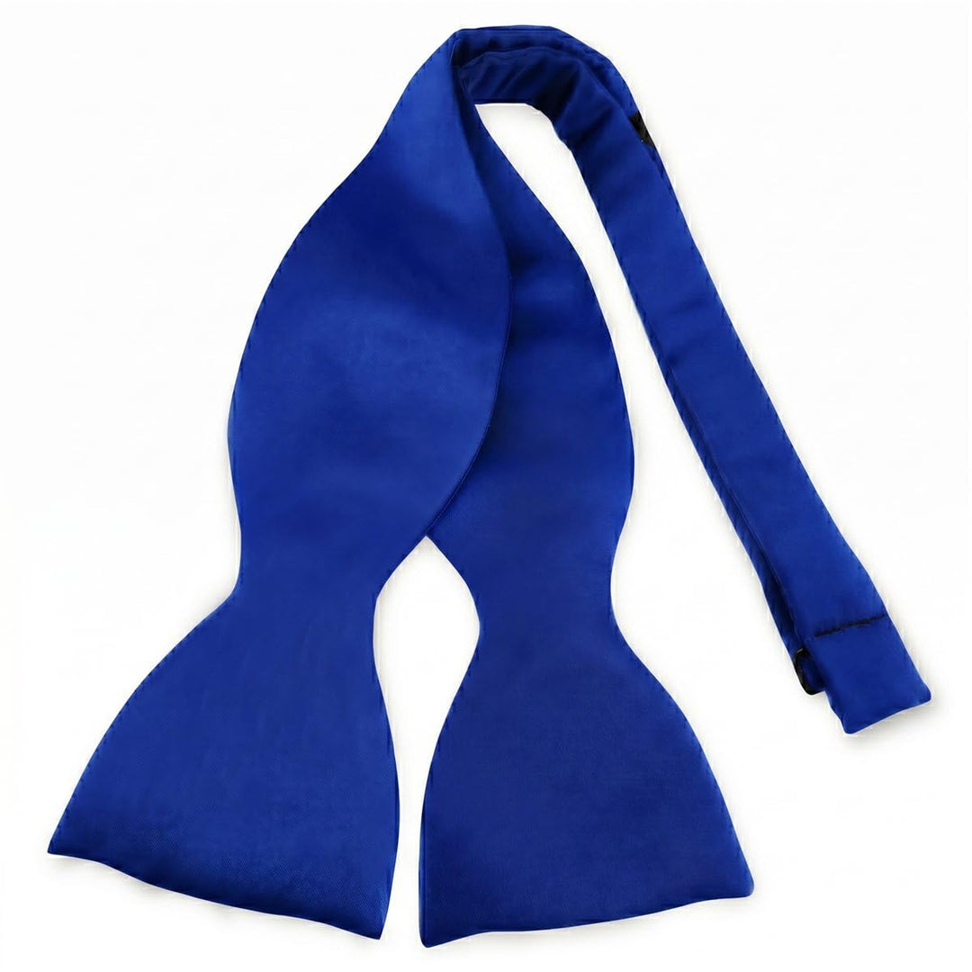 TigerTie Herren Selbstbinder Satin Fliege + Aufbewahrungsbox Blau Royalblau Leuchtblau, Blau Royalbl