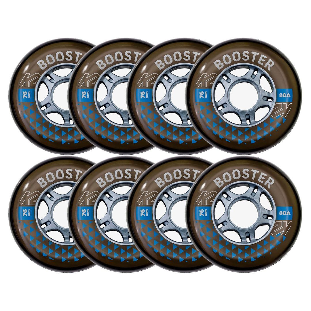 K2 Booster 76MM 80A 8-Wheel Pack W ILQ Skates Rollen/Räder 76mm 80A & ILQ-5, 76mm 80A & ILQ-5