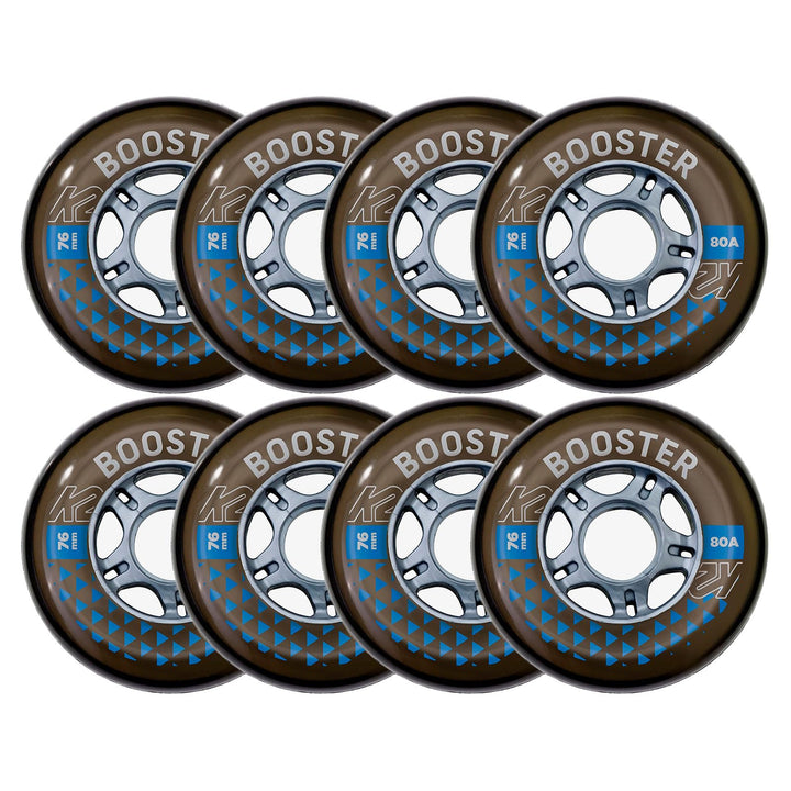 K2 Booster 76MM 80A 8-Wheel Pack W ILQ Skates Rollen/Räder 76mm 80A & ILQ-5, 76mm 80A & ILQ-5