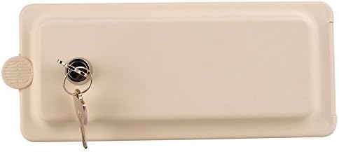 Reich Gehäuse für Versorgungsklappe mit Schloss jasminweiss