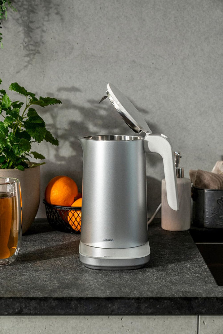 ZWILLING ENFINIGY Wasserkocher Pro mit 6 Temperatureinstellungen, Warmhaltefunktion, Edelstahl-Behäl