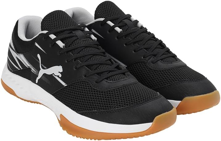 PUMA Herren Varion Ii Hallenturnschuh 40 EU Puma Black Cool Light Gray Yellow Blaze Gum, 40 EU Puma
