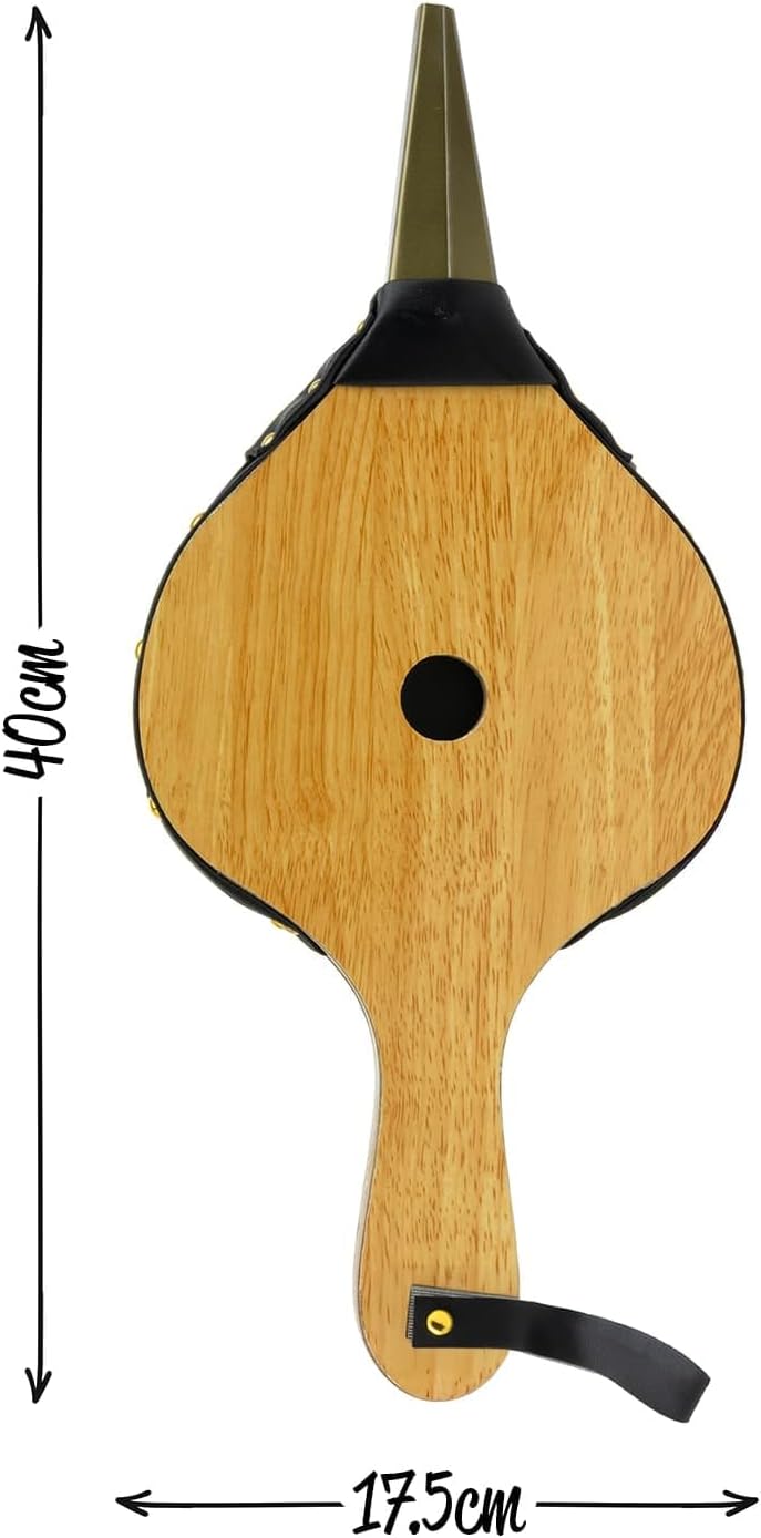 CKB LTD Kaminbalg aus Holz - Traditioneller Kaminbalg mit Metalldüse, einfacher Luftgebläse für offe