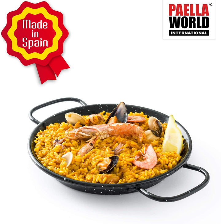 Paellapfanne, Stahl emailliert, 46 cm Durchmesser, das Original aus Spanien von Paella World