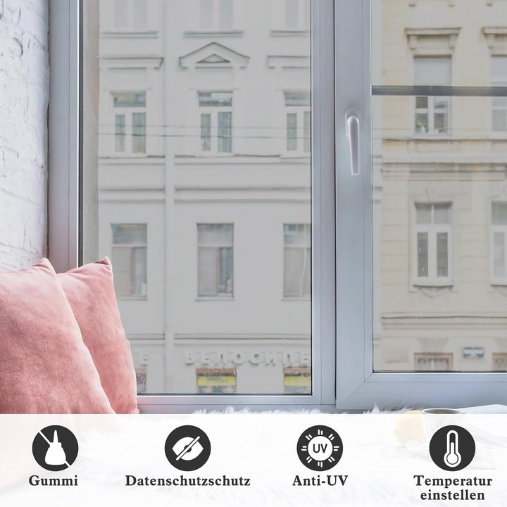 FILMGOO Fensterfolie Sichtschutz Spiegelfolie Fenster Selbstklebend Sonnenschutz Anti-UV Folie Priva