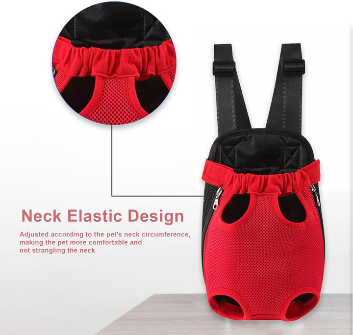Hunde Rucksack für 5.9-6.8kg, Verstellbare Welpen Haustier Rucksack Hund Tragetasche, Camping und Re