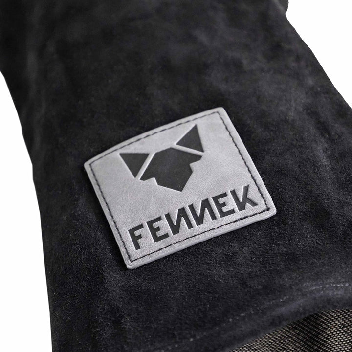 FENNEK | Premium Grillhandschuhe aus Leder | sehr hitzebeständig | 1 Paar- Einheitsgrösse, Handschuh