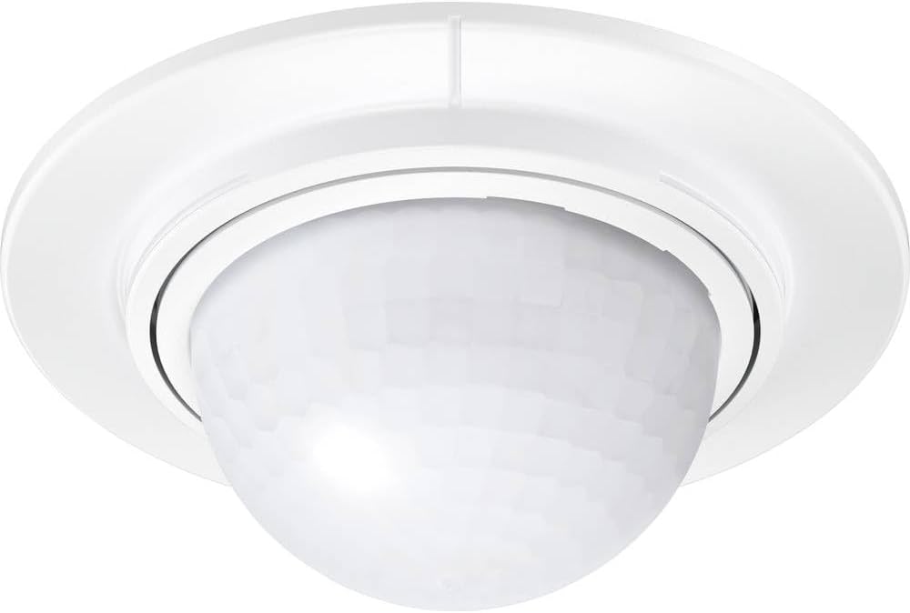 Steinel Einbau-Bewegungsmelder IS 360-1 weiss, max. 1000 W Schaltleistung, 360° Sensor, 4 m Reichwei