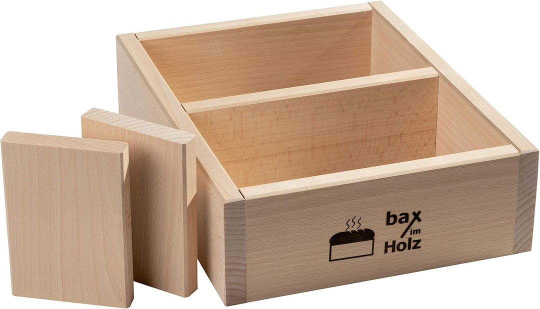 bax im Holz Brot-Holzbackrahmen aus naturbelassenem, massivem Buchenholz für leckeres, selbstgebacke