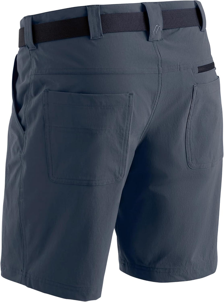 Maier Sports Herren Wanderhose Nil Short M, kurze Outdoor-Hose mit Gürtel, 5 Taschen bieten viel Sta