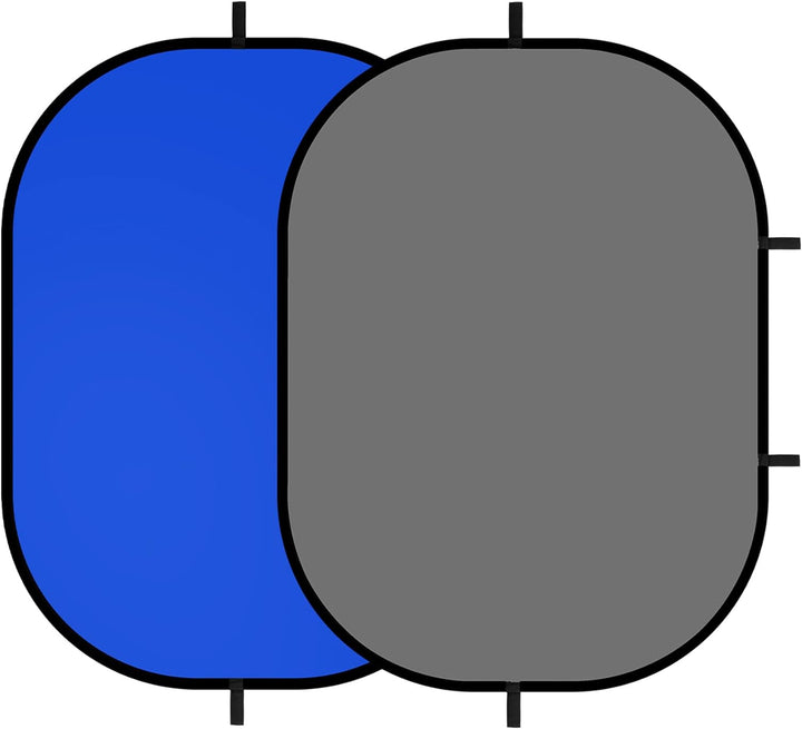Selens Grau Blau Screen Chromakey Hintergrund, Self Tape Backdrop 150x200cm Pop Up Background Faltba