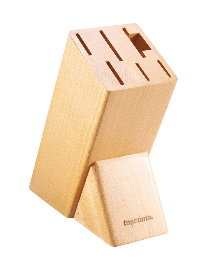 Tescoma Noblesse Messerblock für 6 Messer und Geflügelschneider/Schärfer, Holz
