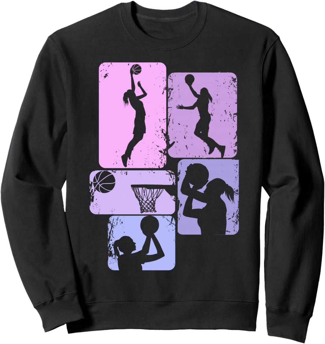 Basketball Basketballerin Mädchen Kinder Damen Sweatshirt