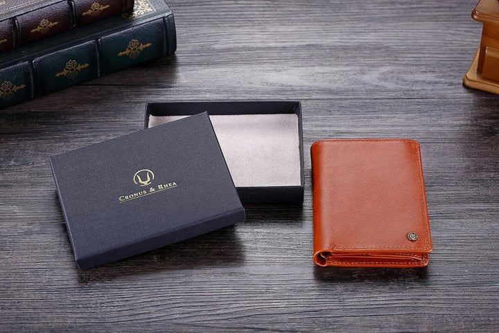 Cronus &amp; Rhea® | Luxus Geldbörse mit Münzfach aus exklusivem Leder (Charon) | Geldbeutel - Brieftasc