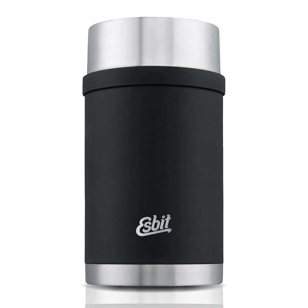 Esbit Thermobehälter Sculptor für Essen - Warmhaltebehälter 1000 ml in Schwarz - aus Edelstahl für w