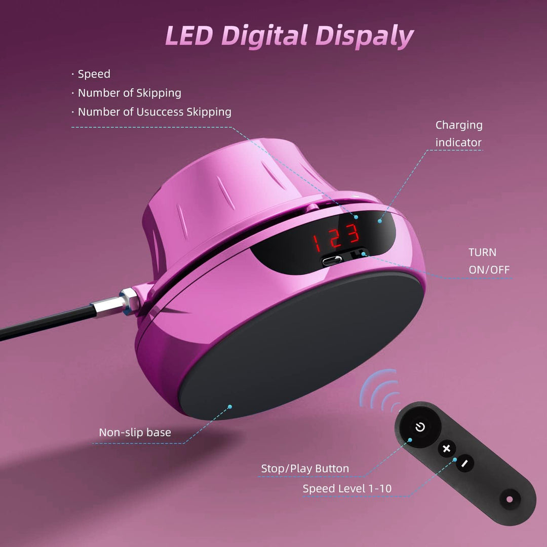Jump Rope Elektronische Springseile Springseil-Workout mit Multi-User zusammen Einstellbare 1-10 Ges