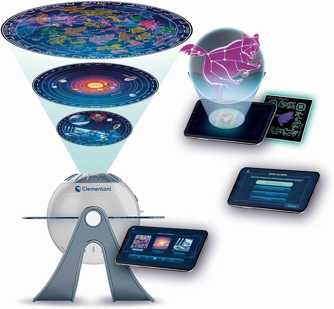 Clementoni Galileo Lab Sternen-Projektor - Sonnensystem & Sternbilder kennenlernen - Inkl. App-Funkt