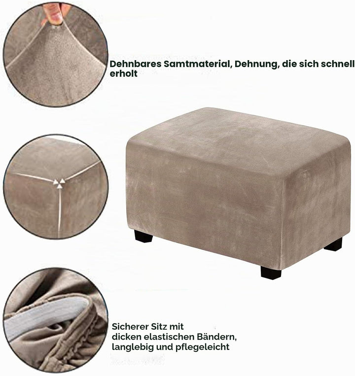 Meigeh Hocker bezug rechteckig hockerbezüge bezug für hocker quadratisch ottomane hocker bezug Ottom