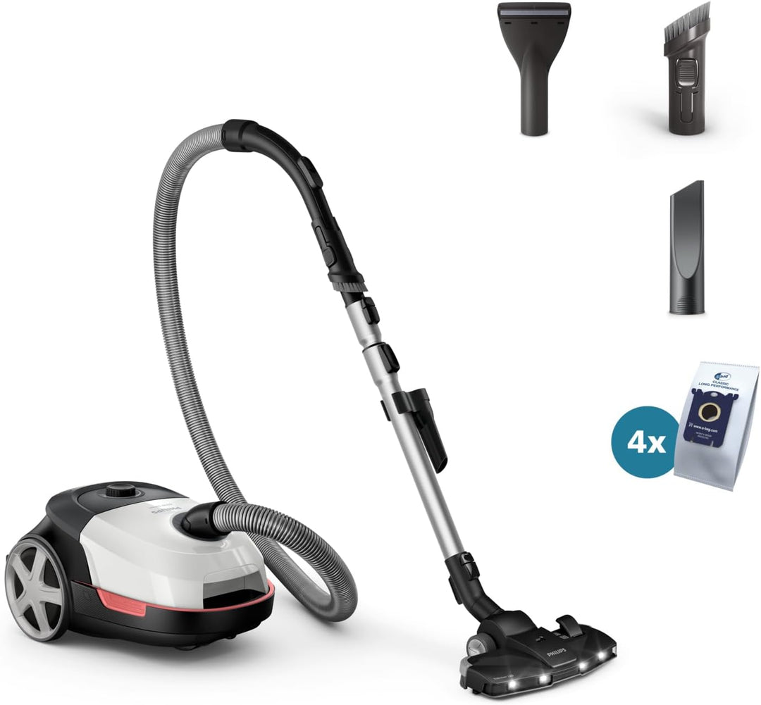 Bodenstaubsauger mit Beutel - PHILIPS XD6122/12 - 900 W - 4 L - Polarweiss