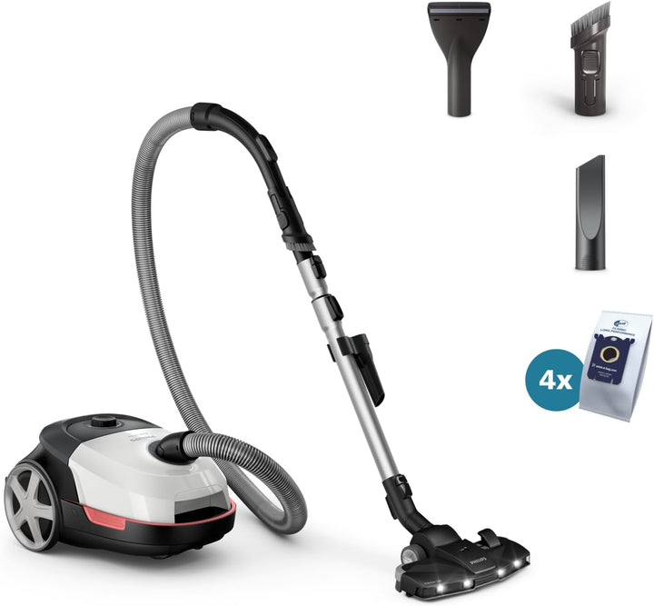 Bodenstaubsauger mit Beutel - PHILIPS XD6122/12 - 900 W - 4 L - Polarweiss