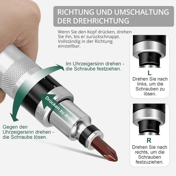 Justech 12stk 1/2" Schlagschraubendreher Schlagschrauber Hand Handschlagschrauber Schlagschraubendre