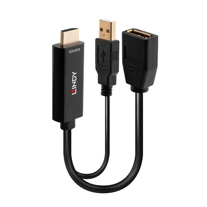 LINDY 38289 HDMI 18G auf DisplayPort 1.2 Konverter mit USB-Stromversorgung