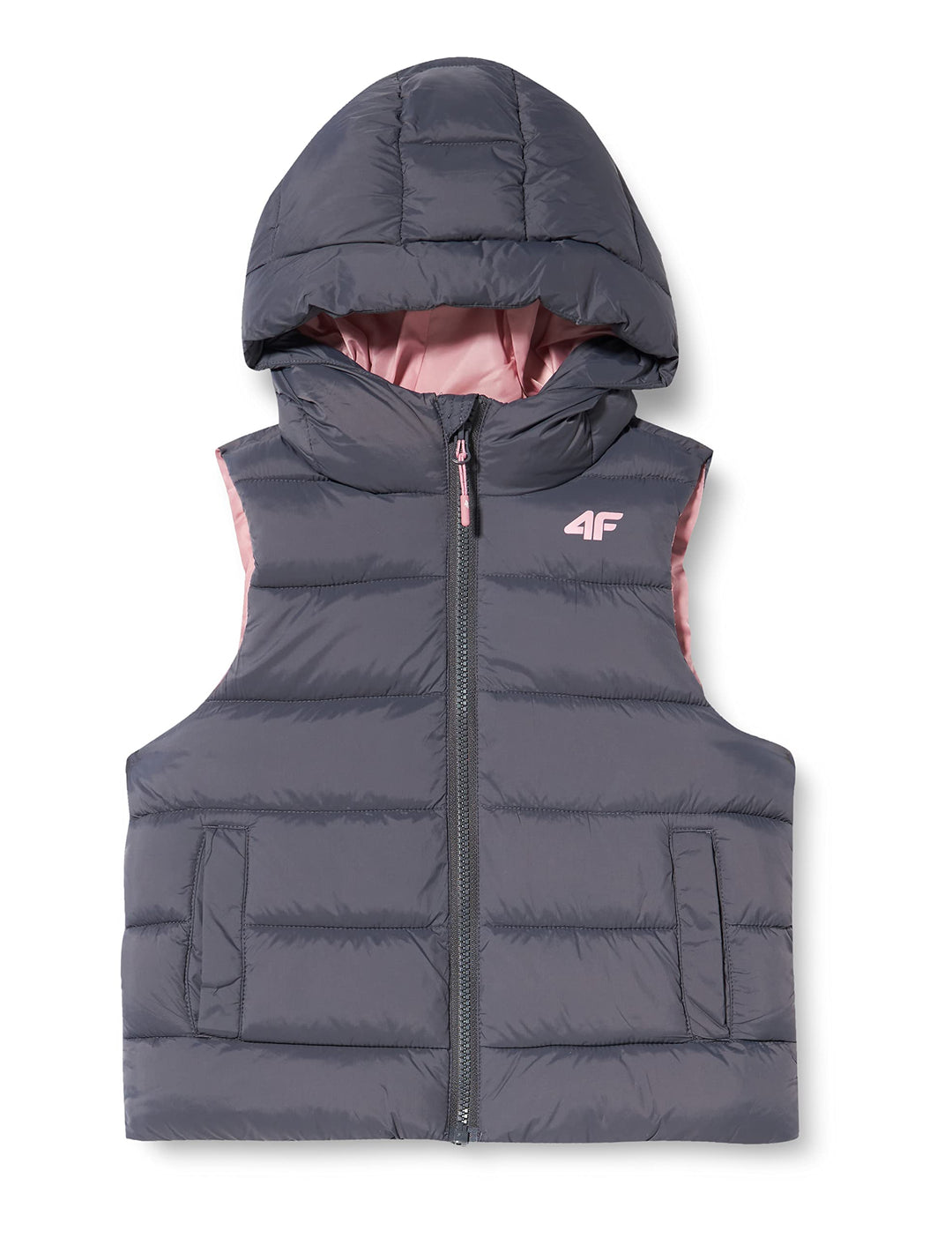 Mädchen DOWN Jacket, Dunkelgrau (40)