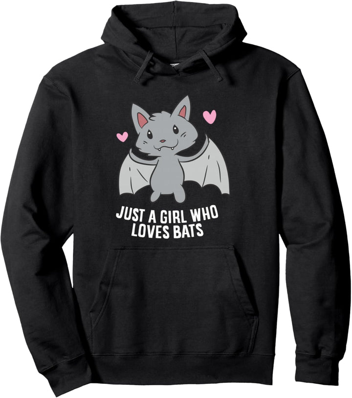 Nur ein Mädchen das Fledermäuse liebt Pullover Hoodie
