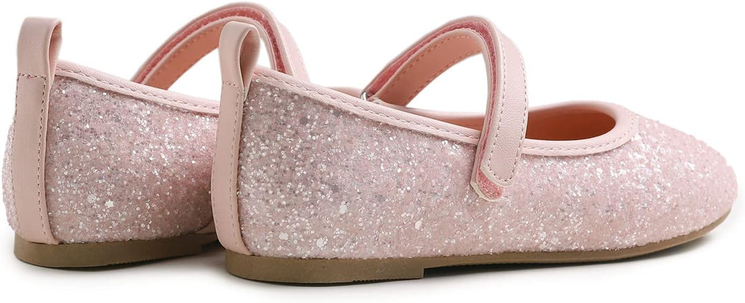 Feversole Girls Cute Dress, Mädchen süsses Kleid Mary Jane Schuhe weiche Party Urlaub Ballerinas 30