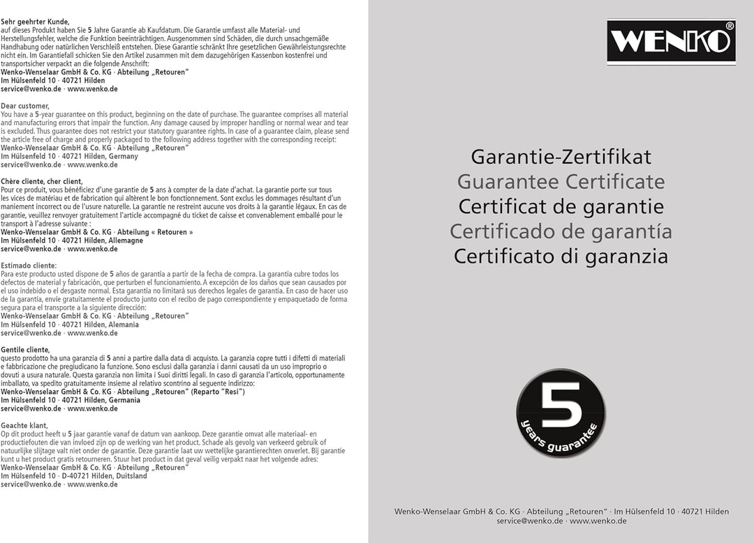WENKO Wasserspar Regenduschkopf Watersaving, wassersparende Universal-Kopfbrause mit nachhaltigem Wa