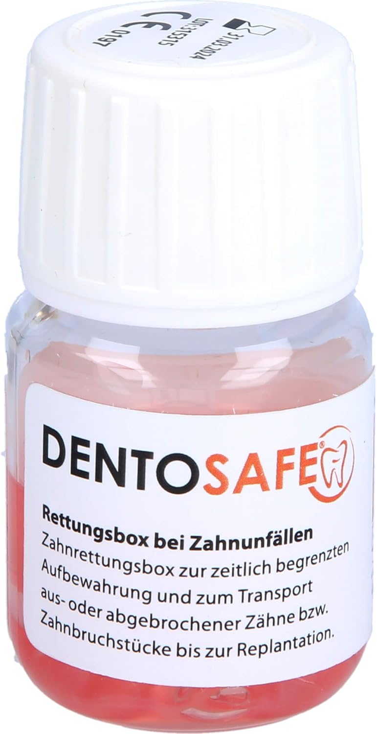 DENTOSAFE Zahnrettungsbox zur Aufbewahrung des Zahnes oder von Zahnbruchstücken - Zahn retten statt