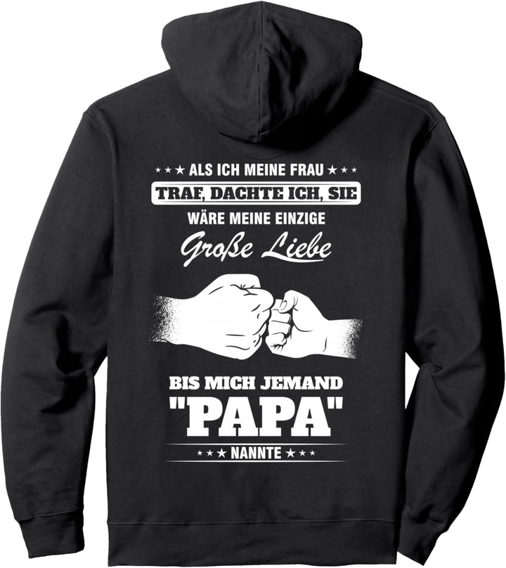 Vater Stolzer Papa Grosse Liebe Sohn Tochter Herren Pullover Hoodie