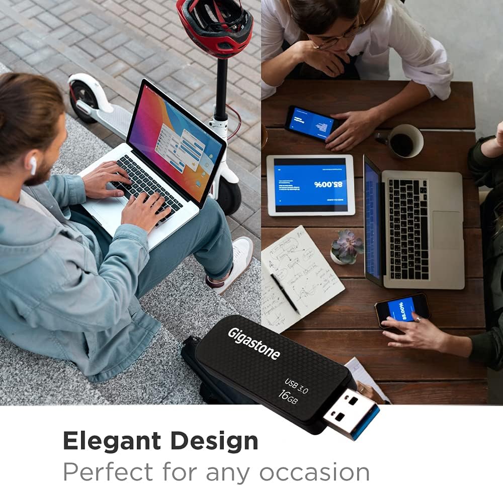 Gigastone Z30 16GB 5er-Pack USB 3.0 Flash-Laufwerk mit hoher Geschwindigkeit, zuverlässige Leistung,