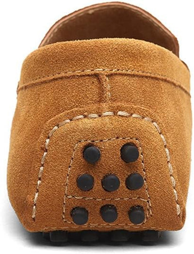 Jamron Herren Wildleder Penny Loafers Gemütlich Fahrende Schuhe Mokassin Slippers 42 EU Bräunen, 42