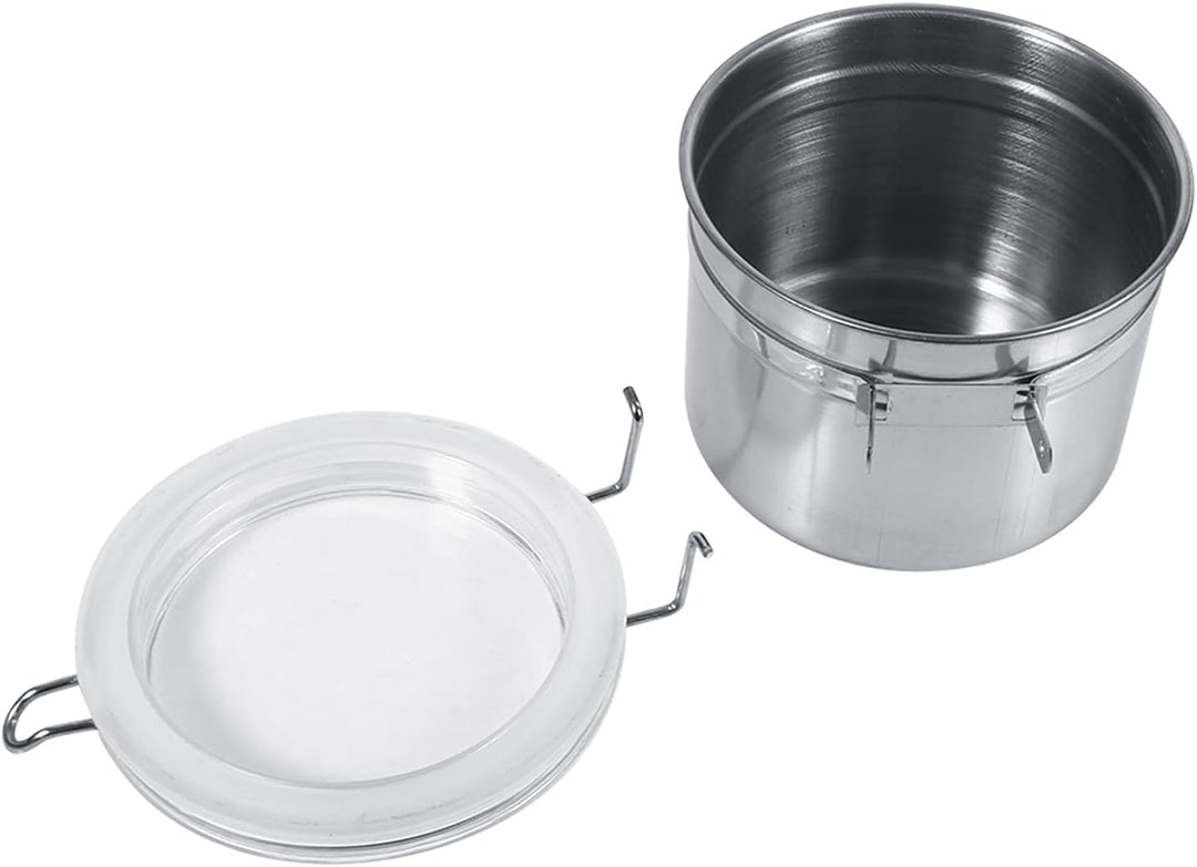 Kaffeedose Luftdicht, Vakuum Kaffeebehälter aus Edelstahl mit Deckel und Verschlussklammer, Aromados