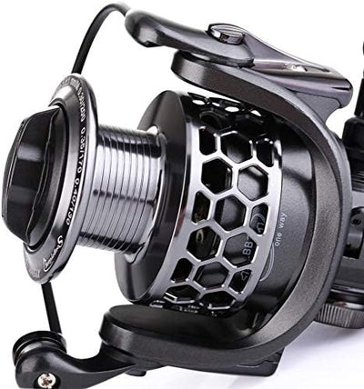 Sougayilang Angelrolle 13 + 1BB leicht, ultra-glatt, Aluminium-Spinnrolle mit gratis Ersatz-Graphits