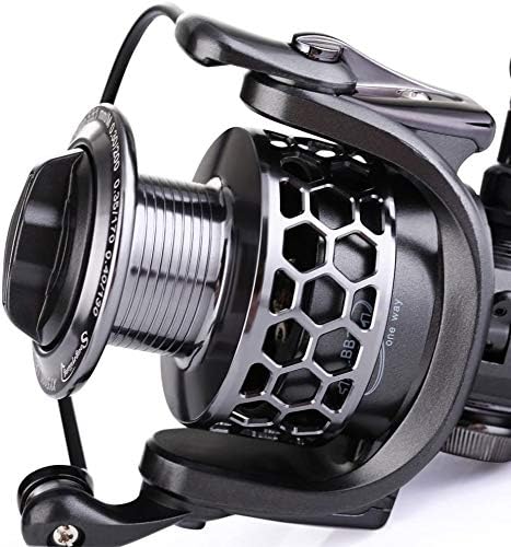 Sougayilang Angelrolle 13 + 1BB leicht, ultra-glatt, Aluminium-Spinnrolle mit gratis Ersatz-Graphits
