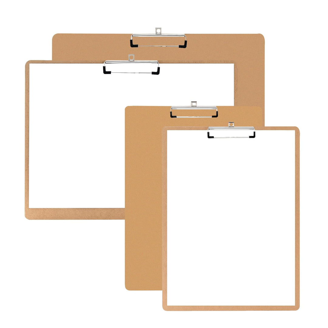 Klemmbrett: 4 Stück A3 A4 Clipboard, mit Gummierter Metalklemme, Zum Schreiben, Malen, Skizzieren Od