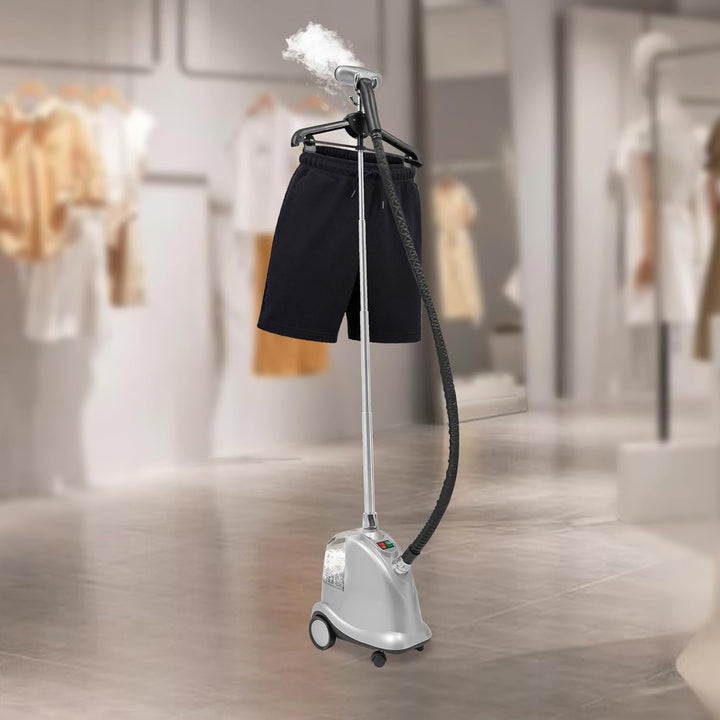Dampfglätter 2200 W Vertikaler Dampfbügler mit 3 l Wassertank 90 Minuten Intensives Dampfen Antibakt