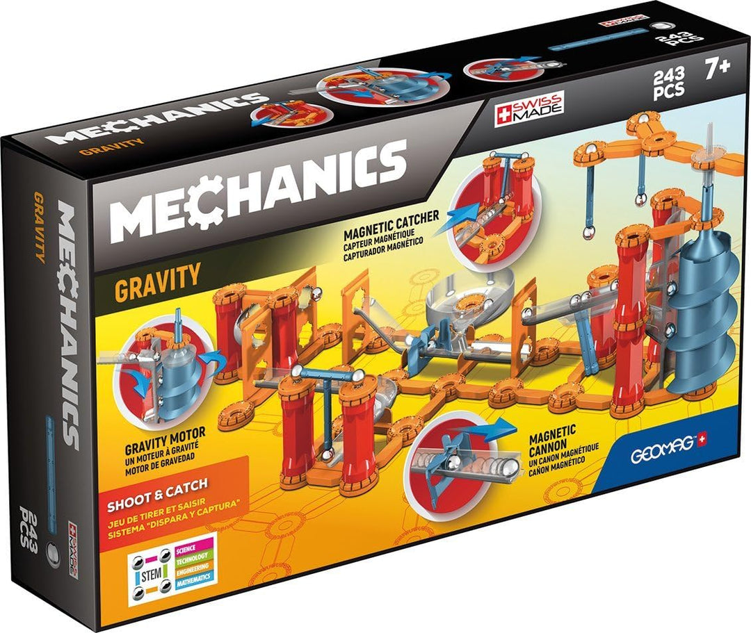 Geomag - Mechanics Gravity Shoot & Catch - Lern- und Kreativspiel für Kinder - Magnetische Bausteine